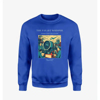 Thumbnail for VINTAGE G4464 - The Fan Jet Whisper - Designed Sweatshirts design on blue