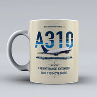 Thumbnail for A310-300P2F Mug design on beige airbus
