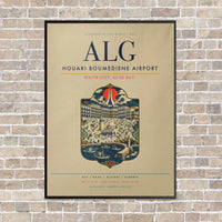 Thumbnail for Houari Boumediene Airport ALG - Canvas Framed - Beige