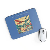 Thumbnail for VINTAGE G4412 - The Catalog Delivery Day - Designed Mouse Pads design on blue rectangle