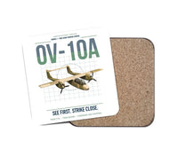 Thumbnail for OV-10A Bronco design on white 1 piece coaster