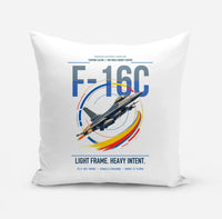 Thumbnail for F-16C Fighting Falcon design on white pillow