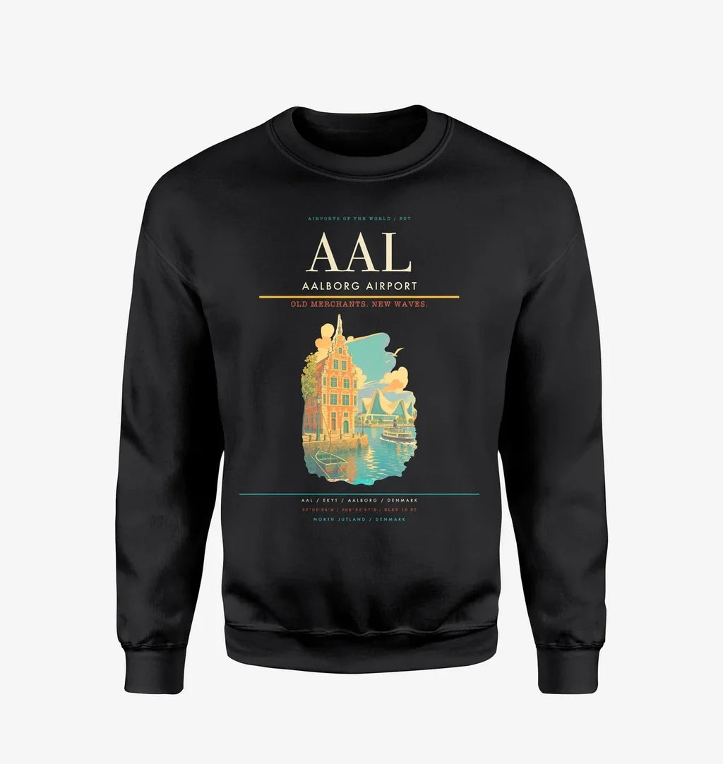 Aalborg Airport AAL Sweatshirt - Black