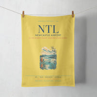 Thumbnail for Newcastle Airport (NTL) design on yellow towel