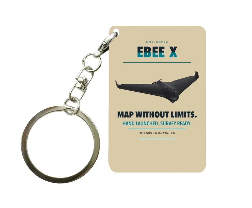 AgEagle eBee X Key Chain design on beige key chain