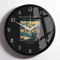 Thumbnail for VINTAGE G4146 - The Morning Mail Run - Designed Wall Clocks design on black framed