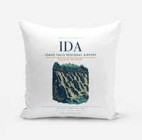 Thumbnail for Idaho Falls Regional Airport (IDA) design on white pillow