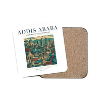 Thumbnail for ADDIS ABABA - Poster - Coaster - White