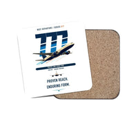 Thumbnail for Boeing 777-200ER design on white 1 piece coaster