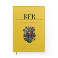 Thumbnail for Berlin Brandenburg Airport Willy Brandt (BER) design on yellow notebook