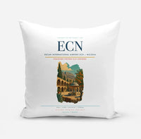 Thumbnail for Ercan International Airport (ECN) design on white pillow