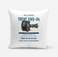 Thumbnail for TRENT XWB-84 design on white pillow