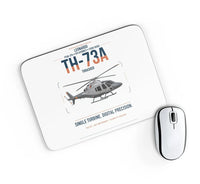 Thumbnail for Leonardo TH-73A Thrasher design on white rectangle mouse pad