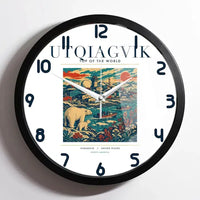 Thumbnail for UTQIAGVIK - Poster - Wall Clock Framed - White