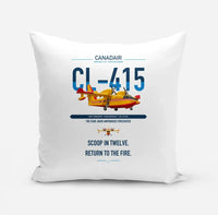 Thumbnail for Canadair CL-415 design on white pillow