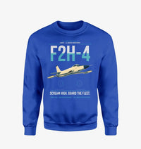 Thumbnail for F2H-4 Banshee design on blue sweatshirt