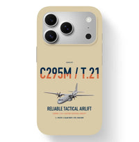 Thumbnail for Airbus C295M T.21 design on beige magsafe iphone case, for iPhone 17 Pro