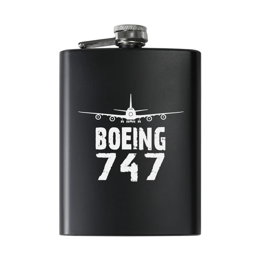 Customisable Boeing 747 Hip Flask - view 2