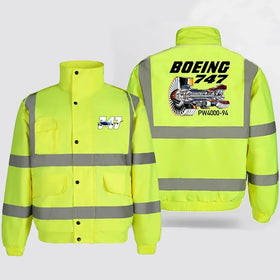 Boeing 747 & PW4000-94 Engine Reflective Winter Jackets