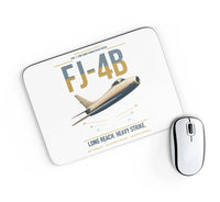 Thumbnail for FJ-4B Fury design on white rectangle mouse pad