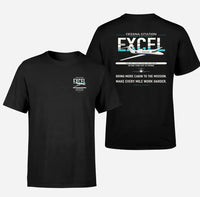 Thumbnail for Cessna Citation Excel design on black double-side t-shirt, double-side print