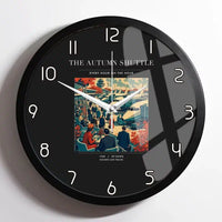 Thumbnail for VINTAGE G4120 - The Autumn Shuttle - Designed Wall Clocks design on black framed
