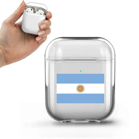 Argentina Flag Transparent Earphone AirPods Cases