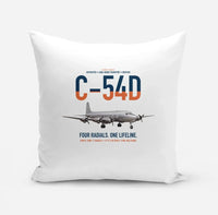 Thumbnail for C-54D Skymaster design on white pillow