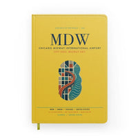 Thumbnail for Chicago Midway International Airport (MDW) design on yellow notebook