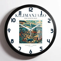 Thumbnail for KILIMANJARO - Poster - Wall Clock Framed - White