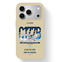 Thumbnail for Cessna 177B Cardinal design on beige magsafe iphone case, for iPhone 17 Pro