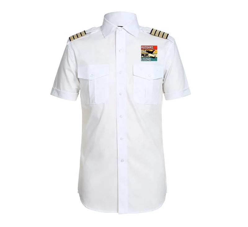 Customisable Husband & Dad & Pilot Shirt - view 2