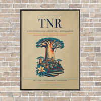 Thumbnail for Ivato International Airport TNR — Antananarivo vertical canvas print - framed - beige background