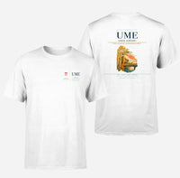 Thumbnail for Umeå Airport (UME) design printed on white double-side t-shirt