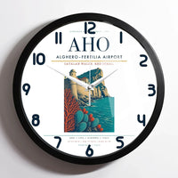 Thumbnail for AlgheroFertilia Airport AHO Wall-Clock Framed - White