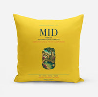 Thumbnail for Merida International Airport (MID) design on yellow pillow