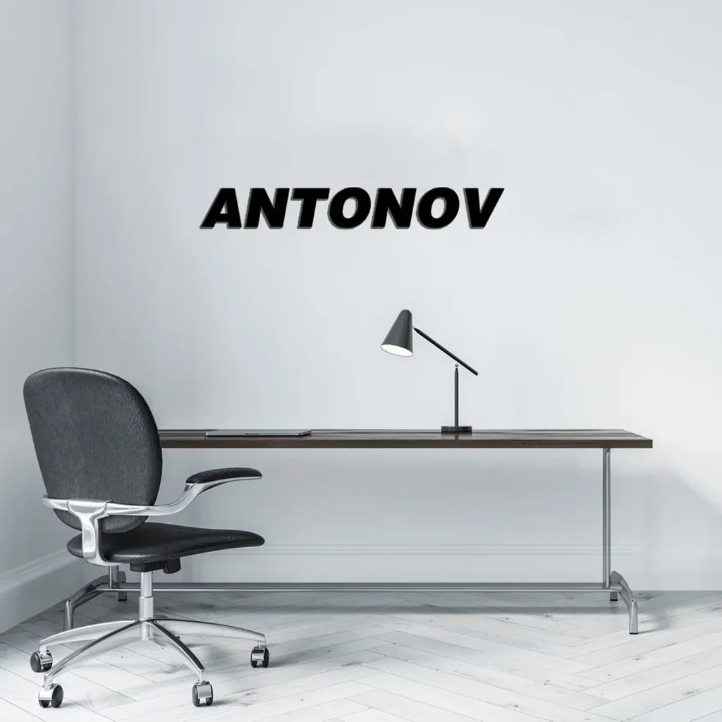Customisable Antonov & Text Metal Sign - view 2