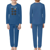 Thumbnail for Pilot's 6 Pack children pajamas - Blue