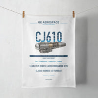 Thumbnail for CJ610 design on white towel