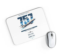Thumbnail for Boeing 757-200 design on white rectangle mouse pad