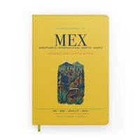 Thumbnail for Mexico City Benito Juarez International Airport (MEX) design on yellow notebook