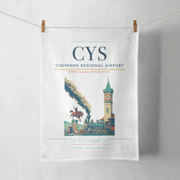 Thumbnail for Cheyenne Regional Airport (CYS) design on white towel