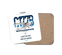 Thumbnail for Cessna 177B Cardinal design on white 1 piece coaster