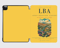 Thumbnail for Leeds Bradford Airport (LBA) design on yellow ipad tablet case