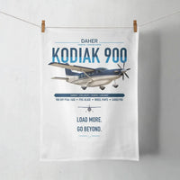 Thumbnail for Daher Kodiak 900 design on white towel