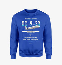 Thumbnail for McDonnell Douglas DC-9-30 design on blue sweatshirt