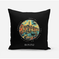 Thumbnail for ROVINJ - Badge - Pillow - Black