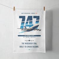 Thumbnail for Boeing 747-200B design on white towel