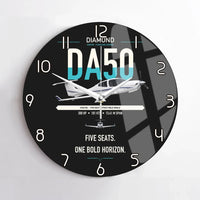 Thumbnail for Diamond DA50 RG design on black no frame wall clock