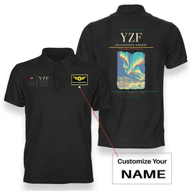 Yellowknife Airport (YZF) Premium Polo T-Shirts